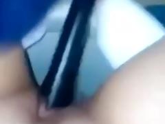korean young girl masturbating with huge stick tube porn video