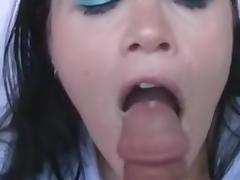 Nice cum in throat tube porn video