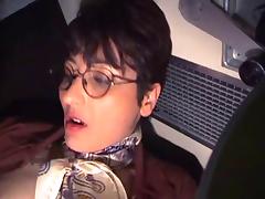 French MILF in the Train tube porn video