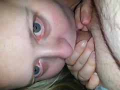 Gagging on my cock tube porn video