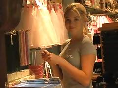 A trip to a store with well-endowed blondie Alison Angel tube porn video