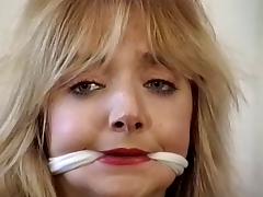Cute blonde bound, gagged and teased by her master tube porn video