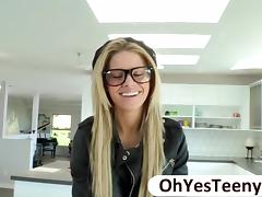 Hipster teen Jessa Rhodes rides a huge cock in hard core sex tube porn video