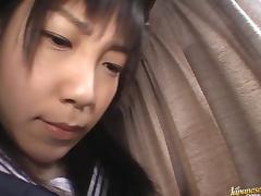 Hina Sakura pretty Asian model plays an anal toy game tube porn video